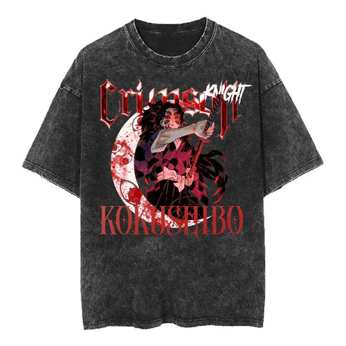 Anime Dark Fantasy Moonblade Warrior Vintage Oversized Graphic Streetwear Tee