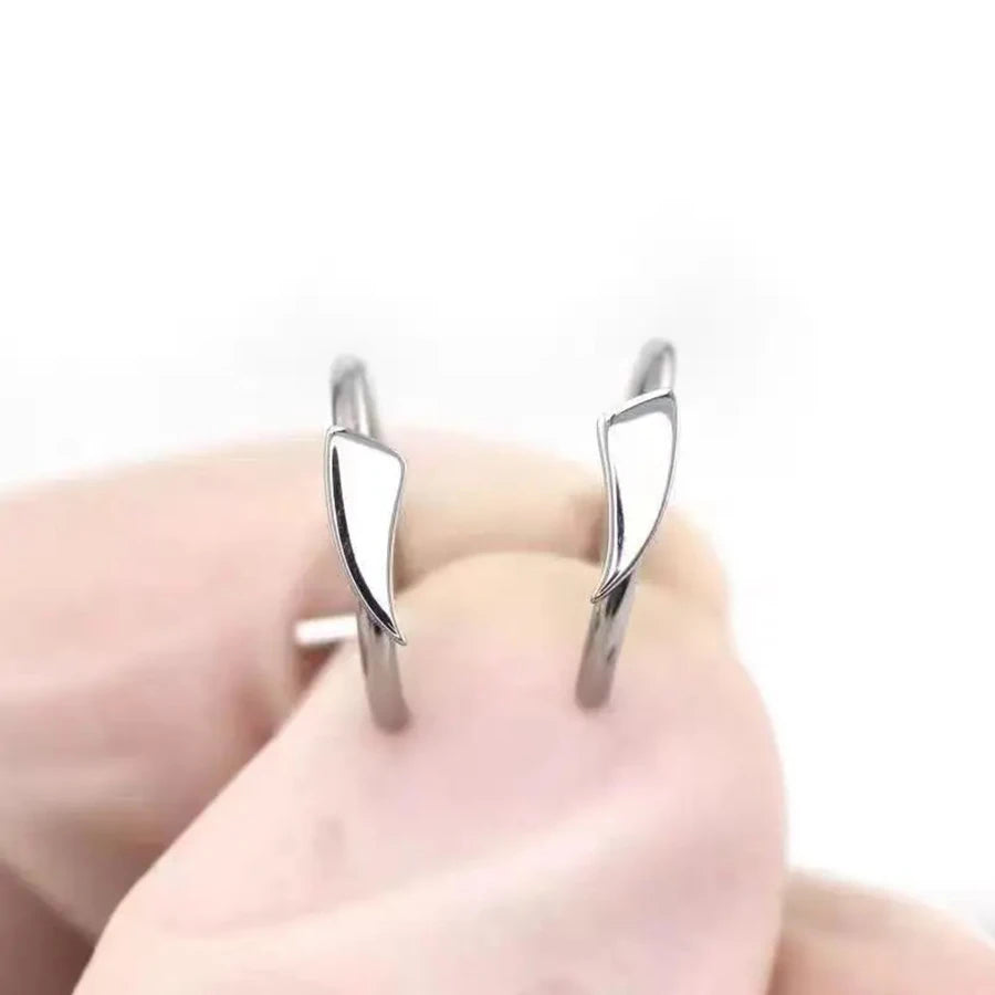 Punk Clip On Lip and Nose Ring Set for Alternative Styling