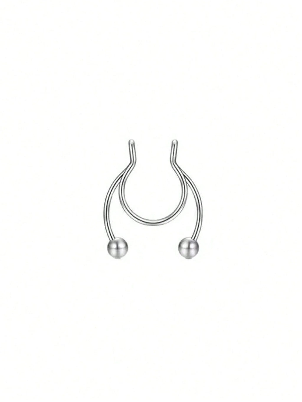 Clip On Septum Ring for Gothic Punk and Alternative Styling