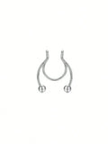 Clip On Septum Ring for Gothic Punk and Alternative Styling