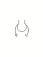 Clip On Septum Ring for Gothic Punk and Alternative Styling