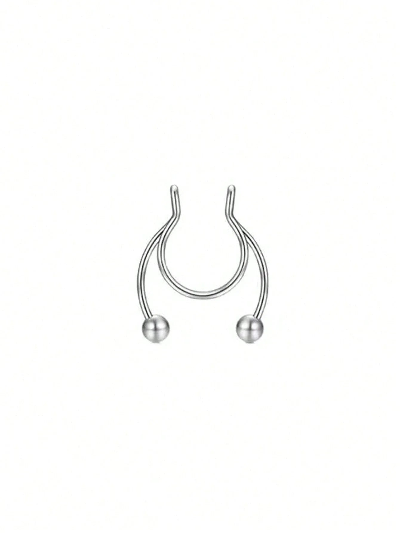 Clip On Septum Ring for Gothic Punk and Alternative Styling