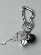 Star Carabiner Keychain Charm for Y2K Gothic and Alternative Fashion