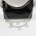 Crescent Moon Layered Waist Chain for Gothic and Alternative Fashion