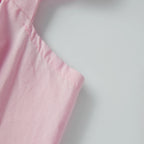Women's Bow Detail Ruffle Trim Pajama Co-Ord Set Relaxed Summer Loungewear