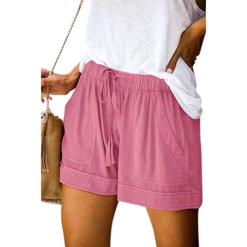 Women's Quick Dry Drawstring Athletic Shorts with Relaxed Fit and Comfortable Everyday Design