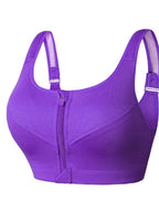 Dynamic Cutout Back Athletic Sports Bra with Wide Adjustable Straps