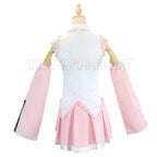 Women's Idol-Inspired Costume Set with Sleeveless Dress, Twin-Tail Wig and Matching Accessories