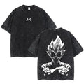 Anime Saiyan-Inspired Shadow Warrior Vintage Oversized Streetwear Graphic Tee