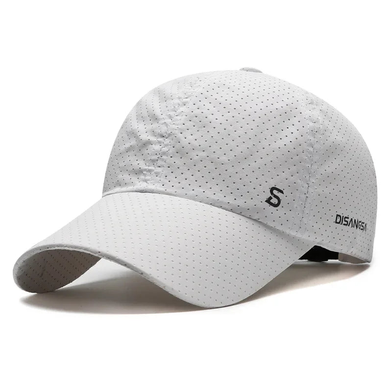 Unisex Quick Dry Mesh Baseball Cap with Adjustable Fit for Outdoor Sports and Travel