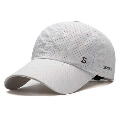 Unisex Quick Dry Mesh Baseball Cap with Adjustable Fit for Outdoor Sports and Travel