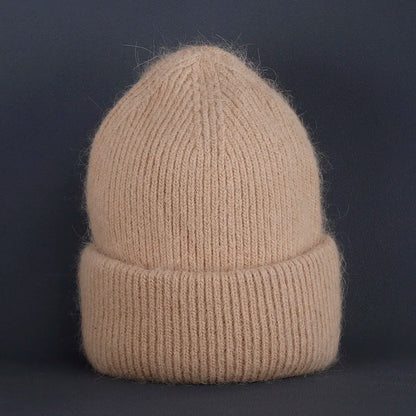 Soft Rabbit Fur Knit Beanie for Everyday Casual Outdoor Winter Fashion and Comfort Style