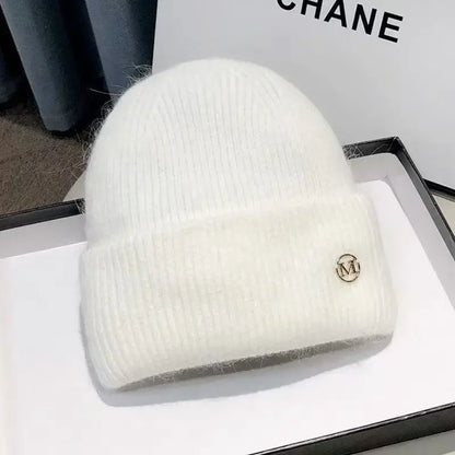 Soft Knit Slouchy Winter Beanie with Plush Trim for Casual Everyday Streetwear Fashion Style