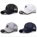 Unisex Breathable Mesh Baseball Cap with Snapback Closure for Casual Outdoor Streetwear Style