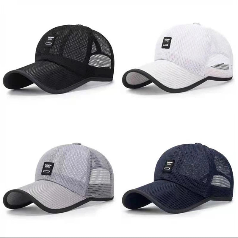 Unisex Breathable Mesh Baseball Cap with Snapback Closure for Casual Outdoor Streetwear Style