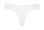 Lilac Strappy Floral Lace Underwire Bra and Cutout Thong Set
