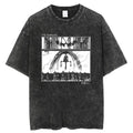 Minimal Anime Symbol Graphic T-Shirt with Retro Manga Streetwear Design