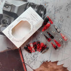 Punk Lace-Up Stiletto Press-On Nail Art Set