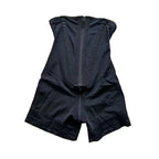 High-Waisted Underbust Shaping Short with Corset-Style Front and Lace Hem