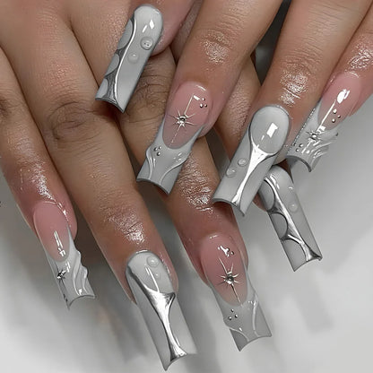 Gothic Cathedral Inspired Press On Nails with Ornate Alternative Artwork
