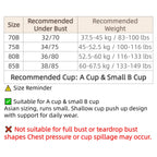 Seamless Jelly Gel Push-Up Bra with Wide Side Support and Adjustable Straps