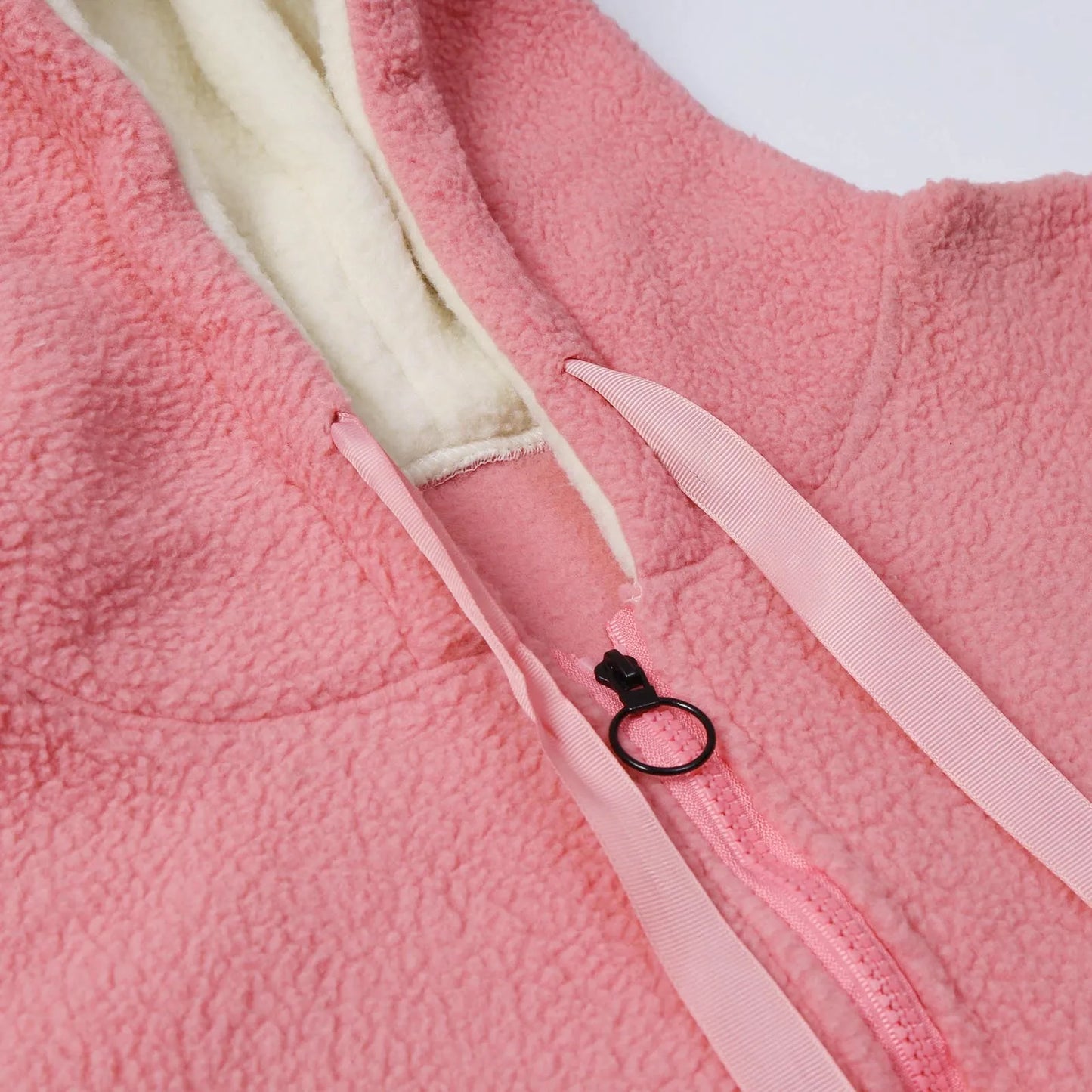 Women's Longline Hooded Sherpa Fleece Zip Jacket for Cozy Streetwear Layering