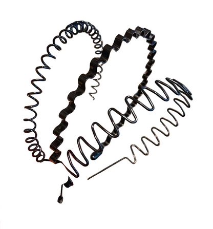 Minimalist Wavy Metal Headband Alternative Streetwear Hair Accessory