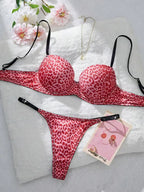 Colorful Floral Embroidery Longline Corset Bra and Panty Set
