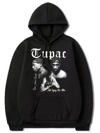 Streetwear Graphic Hoodie with Vintage Portrait Artwork and Relaxed Urban Pullover Fit