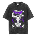 Anime Goth Chaos Emblem Oversized Vintage Streetwear Graphic T-Shirt