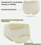 6-Pack Pastel Low-Rise Panties with Delicate Lace Trim and Center Bow Detailing