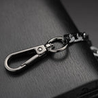 Classic Punk Wallet Chain with Ring Detail for Alternative Streetwear Looks