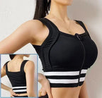 Structured Front-Zip High-Impact Sports Bra with Racerback Support