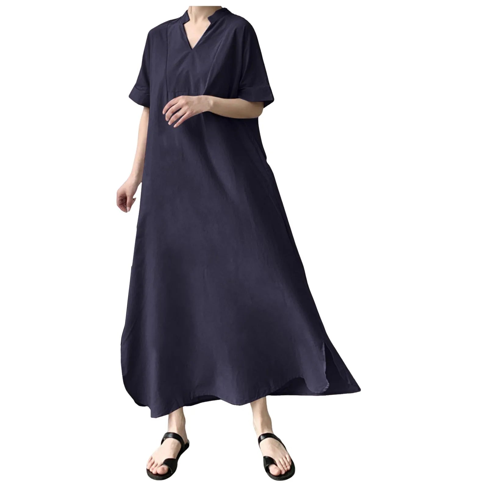 Boho Pleated Maxi Dress with Relaxed Silhouette for Everyday Styling