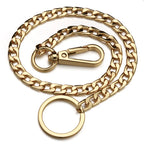 Classic Punk Wallet Chain with Ring Detail for Alternative Streetwear Looks