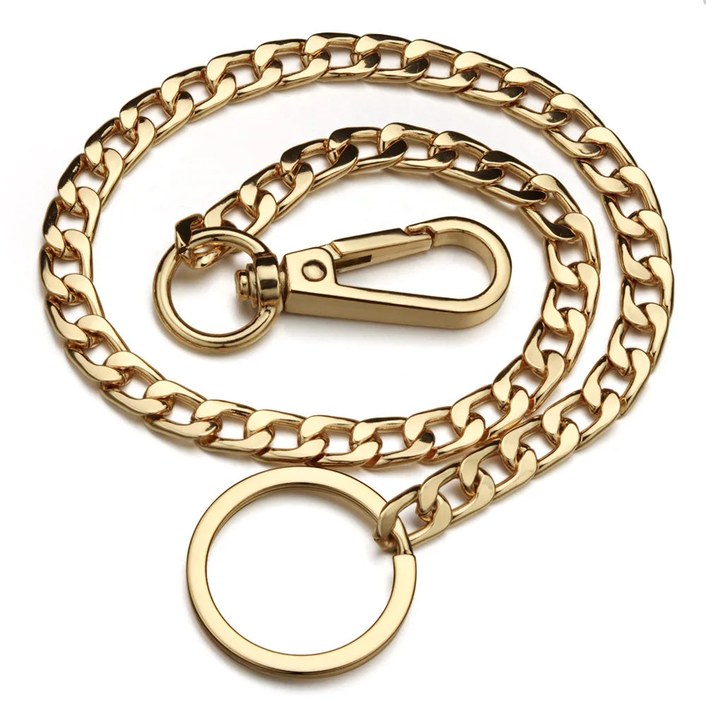 Classic Punk Wallet Chain with Ring Detail for Alternative Streetwear Looks