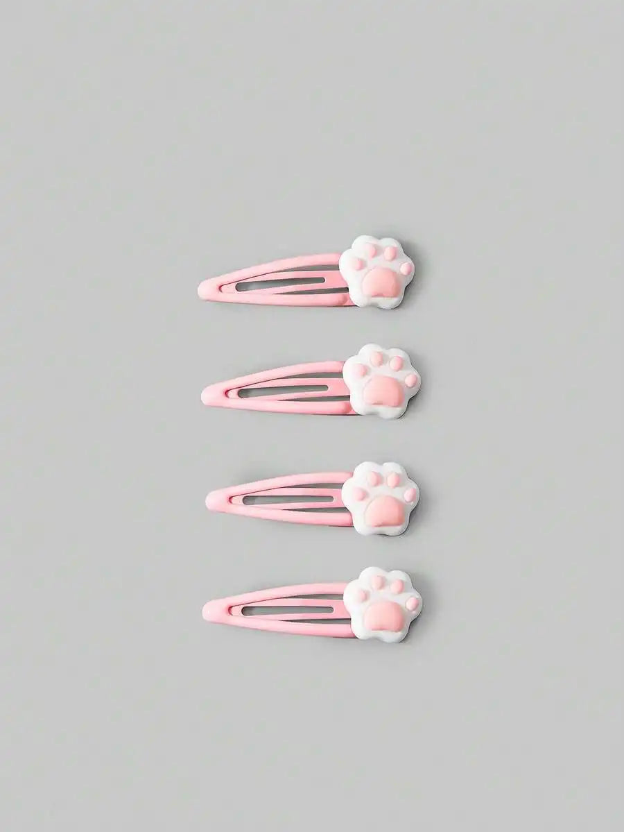 Skull Accent Hair Clip Set Cute Gothic Alternative Fashion Accessories