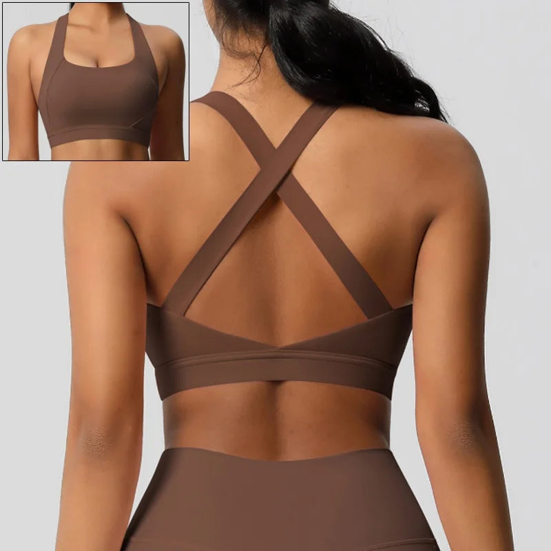 Structured Front-Zip High-Impact Sports Bra with Racerback Support
