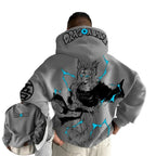 Anime Manga Oversized Hoodie With Dark Fantasy Graphic Streetwear Artwork