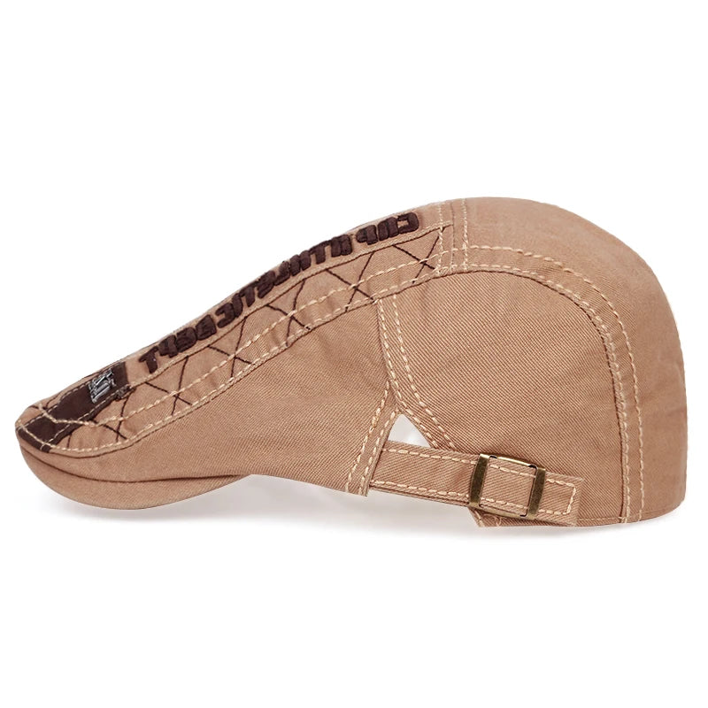 Classic Cotton Ivy Flat Cap Quilted Pattern Casual Vintage Streetwear Beret Hat