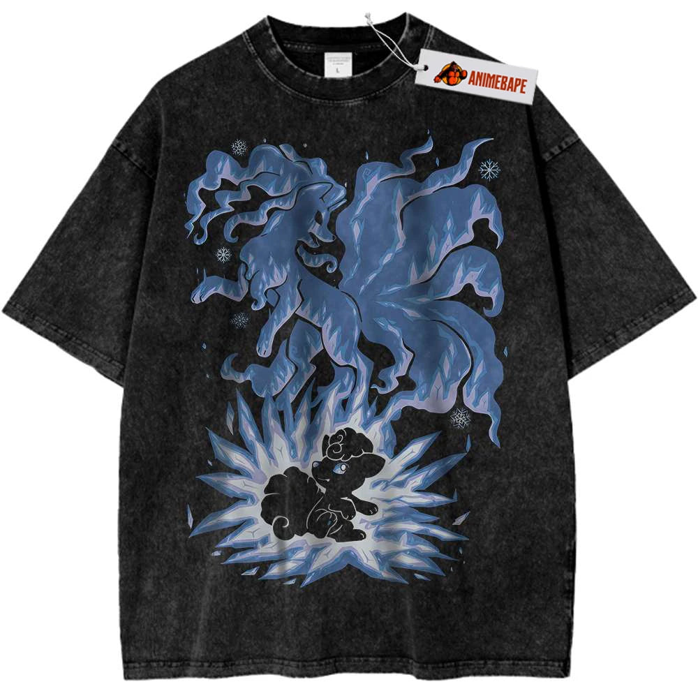 Shadow Beast Anime Graphic Oversized Washed Cotton Streetwear T-Shirt