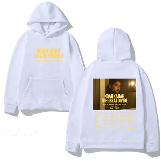 Vintage Tour Inspired Oversized Fleece Hoodie with Back Graphic Streetwear Design