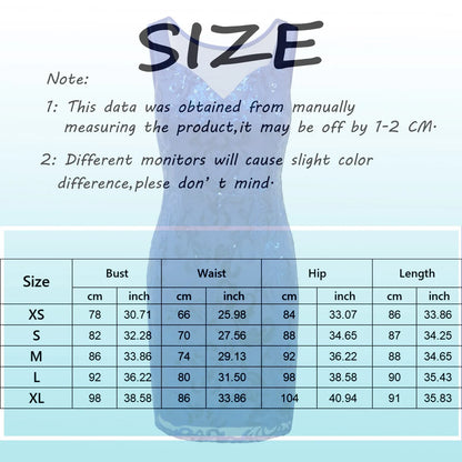 Sleeveless Sequin Mesh Bodycon Mini Dress With High Waist Sculpted Fit