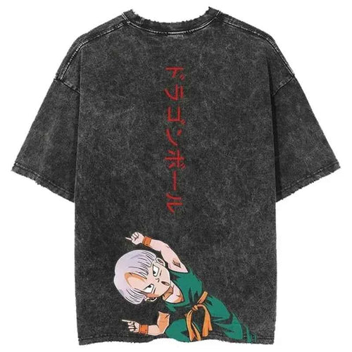 Anime Berserker Power Oversized Vintage Wash Streetwear Graphic T-Shirt