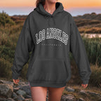 Oversized Collegiate Graphic Hoodie with Relaxed Fit for Everyday Streetwear