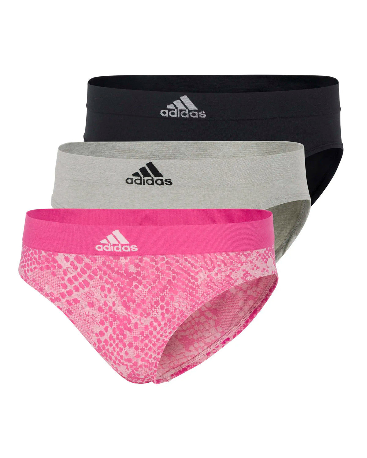 3-Piece Women’s Seamless Hipster Panties Set with Low-Profile Waistband, Smooth Silhouette and Assorted Everyday Colors