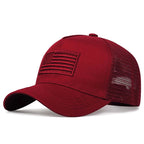 Unisex Breathable Mesh Baseball Cap with Embroidered Patch for Casual Outdoor Everyday Wear