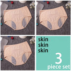 Five-Piece High-Waisted Absorbent Menstrual Brief Set