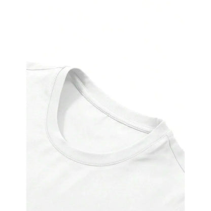 Flame Graphic Crop Tee with Motorcycle Inspired Artwork and Y2K Style