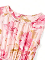 Vintage Floral Midi Dress with Soft Gothic Coquette Fashion Aesthetic